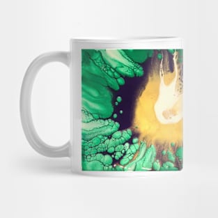 Emerald Gold Floral Centre Mug